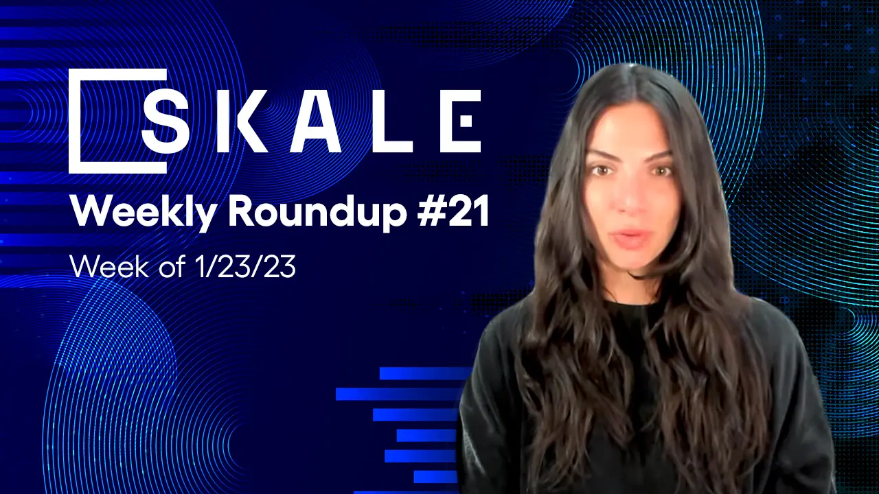 SKALE Weekly Roundup #21: Week of 01/23/23 | SKALE