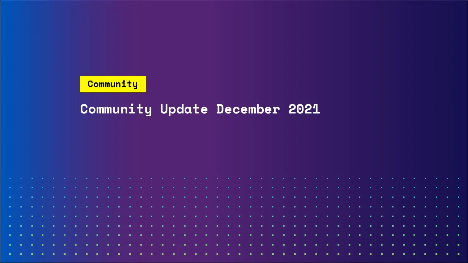 Community update December 2021 | SKALE
