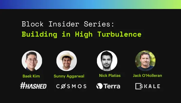 Virtual Panel-Building in High Turbulence: SKALE, Hashed, Cosmos, Terra (Block Insider Series) | SKALE