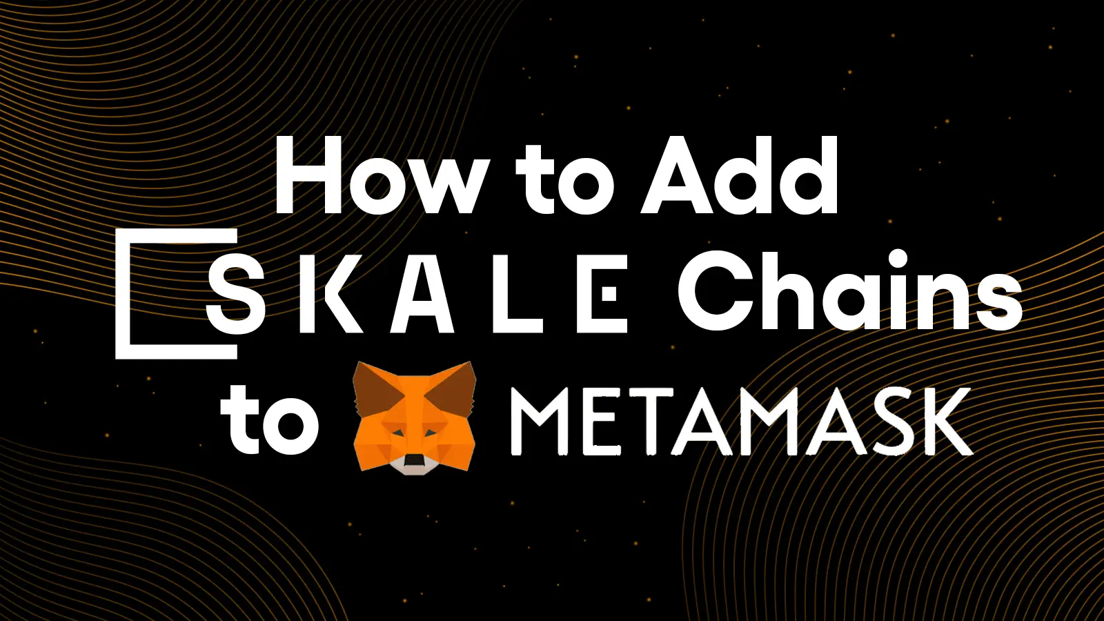 How to Add SKALE Chains To Metamask | SKALE