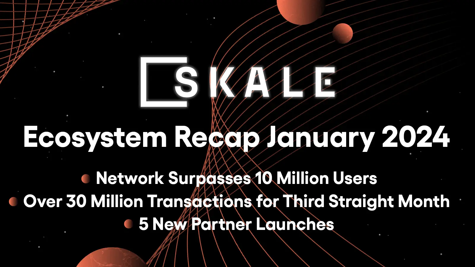 SKALE Ecosystem Recap - January 2024 | SKALE
