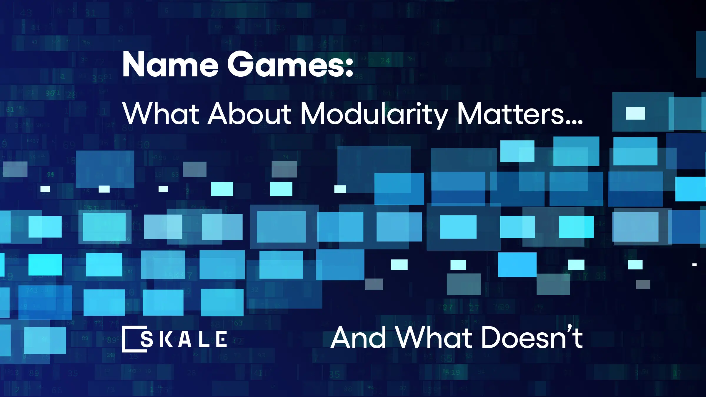Name Games: What About Modularity Matters…And What Doesn’t | SKALE