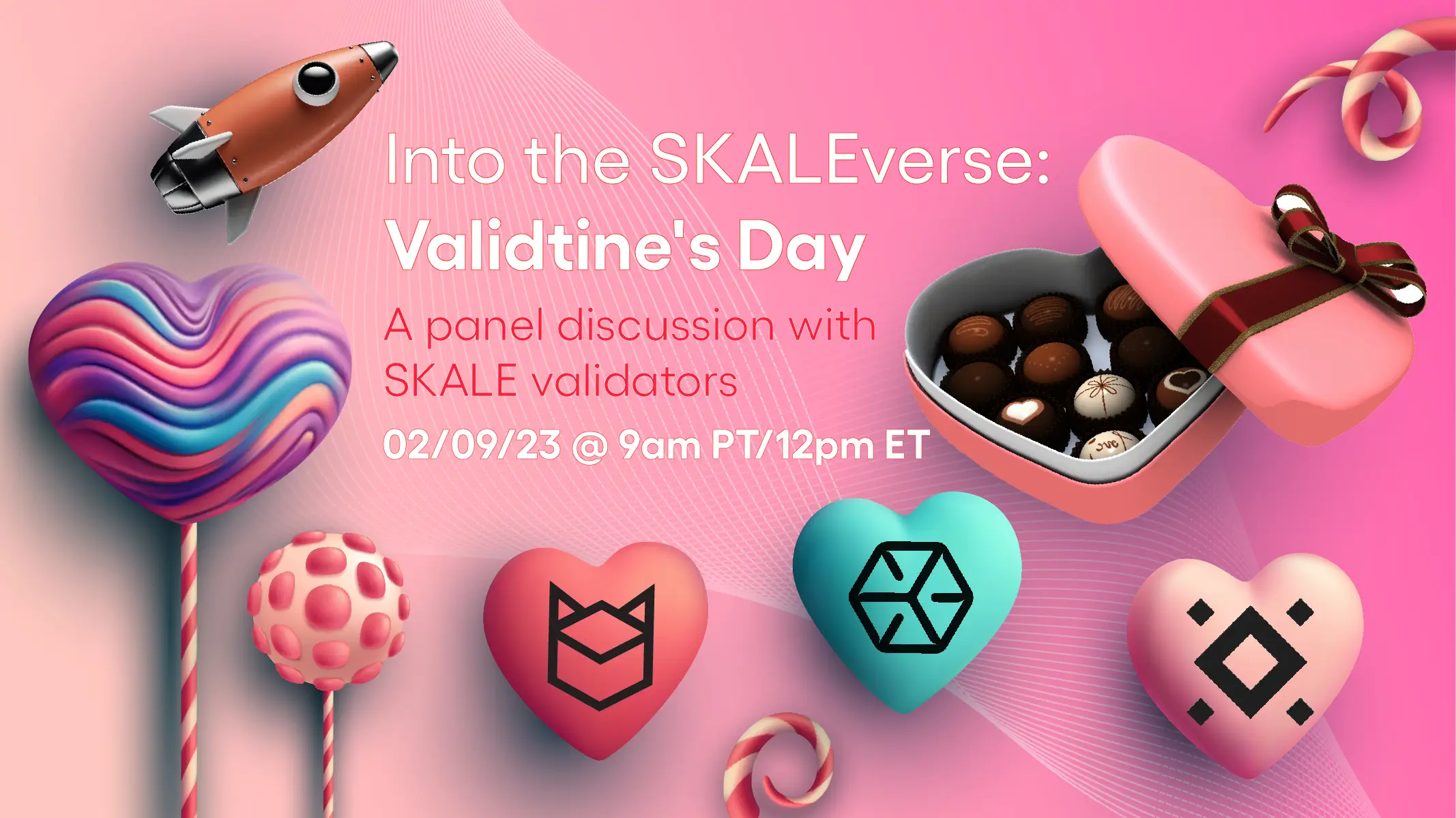 Upcoming SKALE Validtine's Day Twitter Space with Blockdaemon, ChorusOne, Ankr, and Everstake! | SKALE