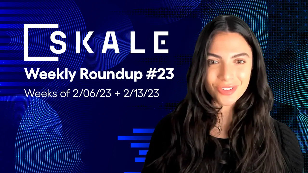 SKALE Weekly Roundup #23: Weeks of 2/6/23 + 2/13/23 | SKALE
