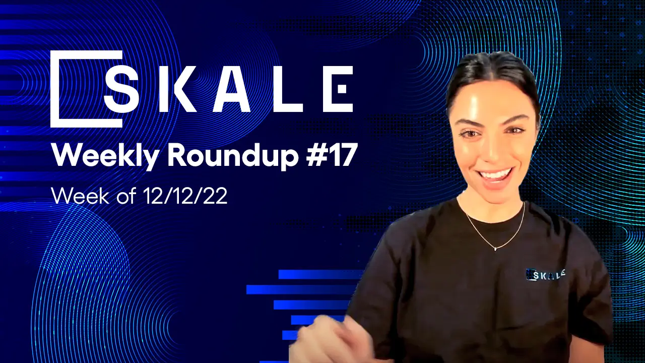 SKALE Weekly Roundup #17: Week of 12/12/22 | SKALE