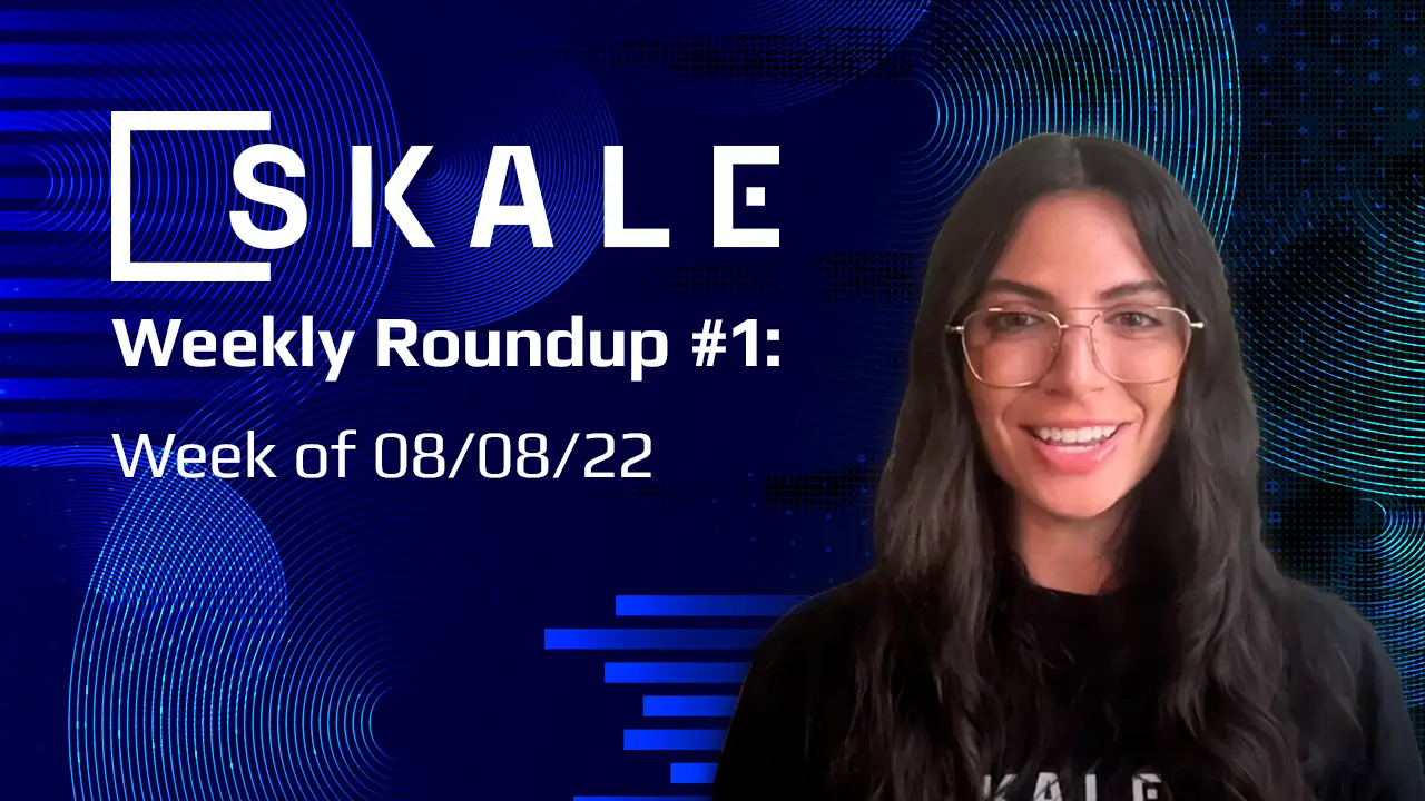 SKALE Weekly Roundup #1: Week of 08/08/22 | SKALE