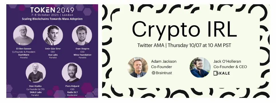 This week @ SKALE: TOKEN2049 London and Braintrust AMA | SKALE