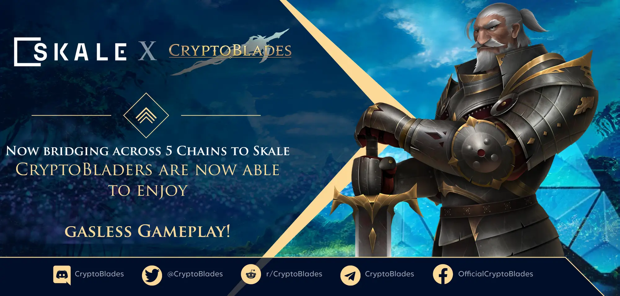 CryptoBladers Can Now Enjoy Fast GasFree Gaming on the SKALE Network | SKALE