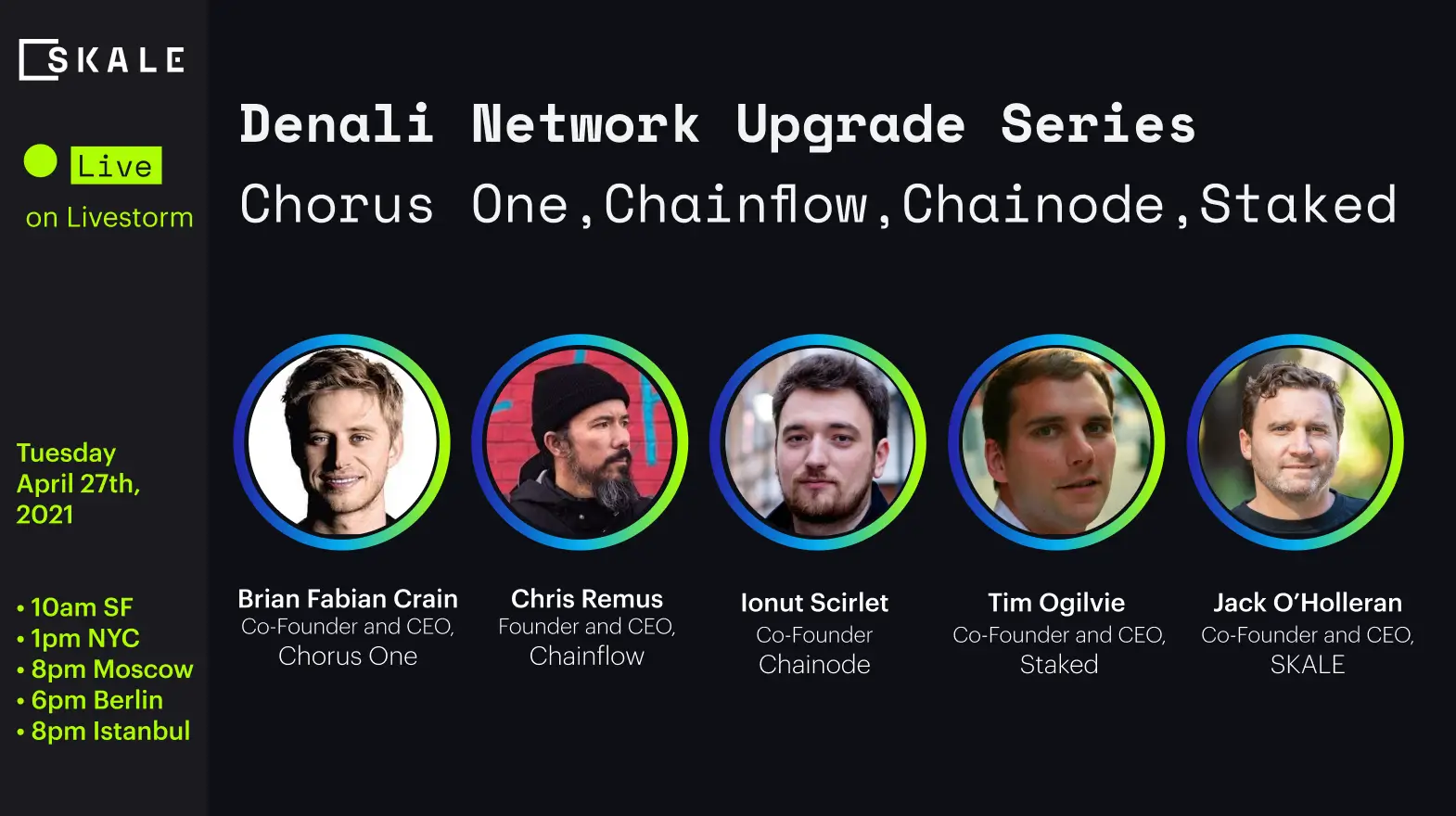 SKALE Denali Network Upgrade Validator Panel | SKALE