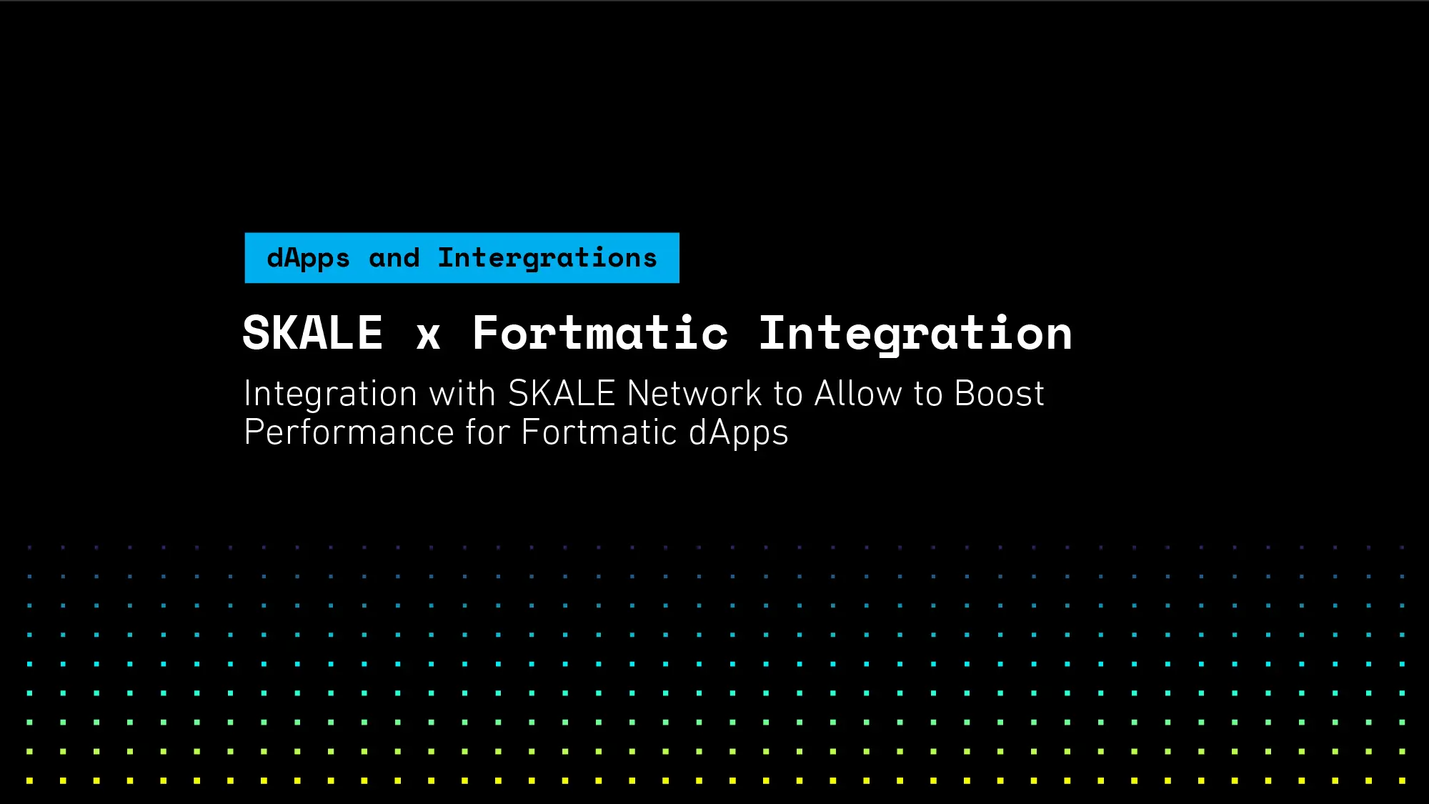 SKALE x Fortmatic Integration to Boost Performance of Fortmatic dApps | SKALE