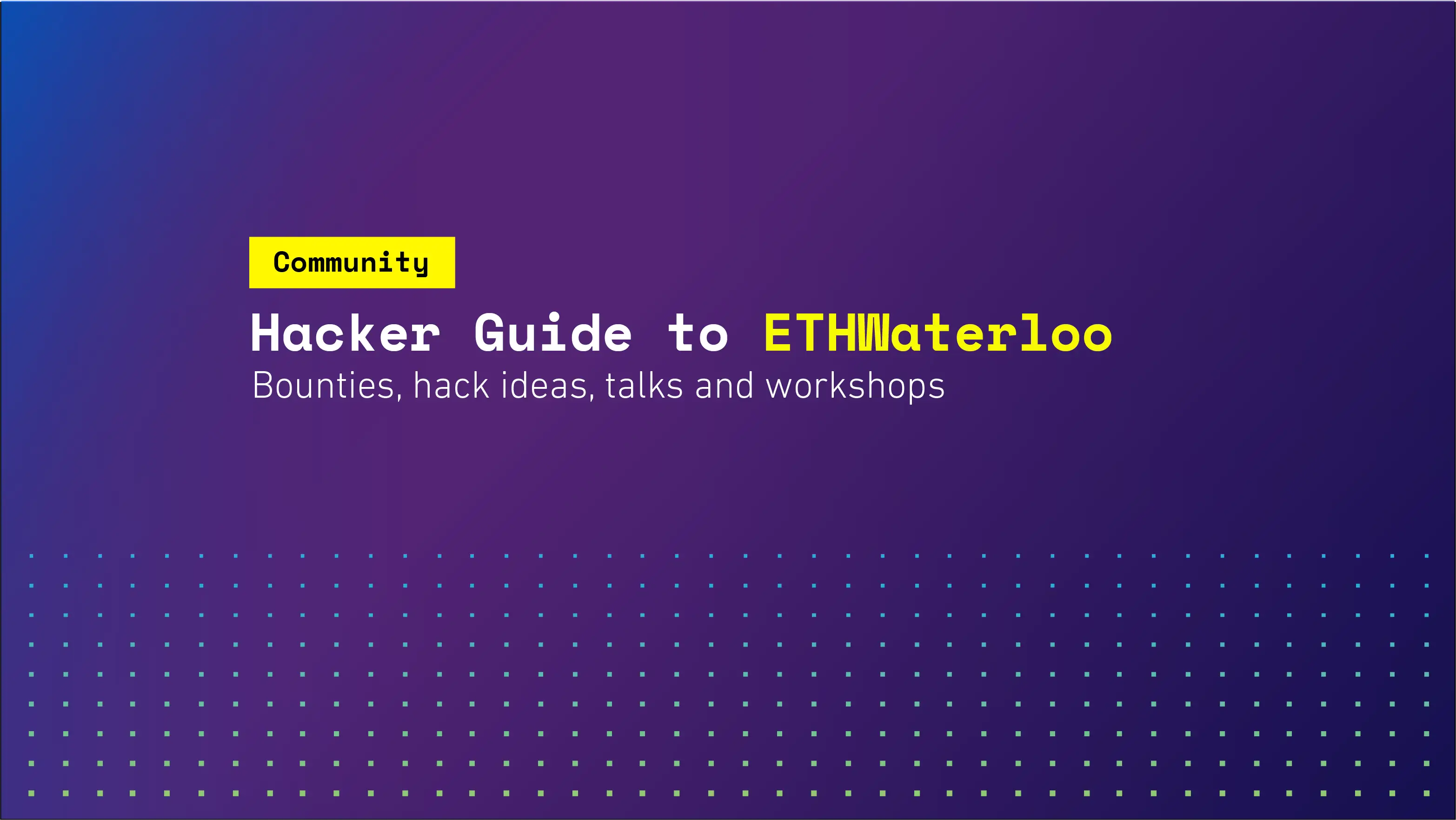 Hacker Guide to ETHWaterloo | SKALE