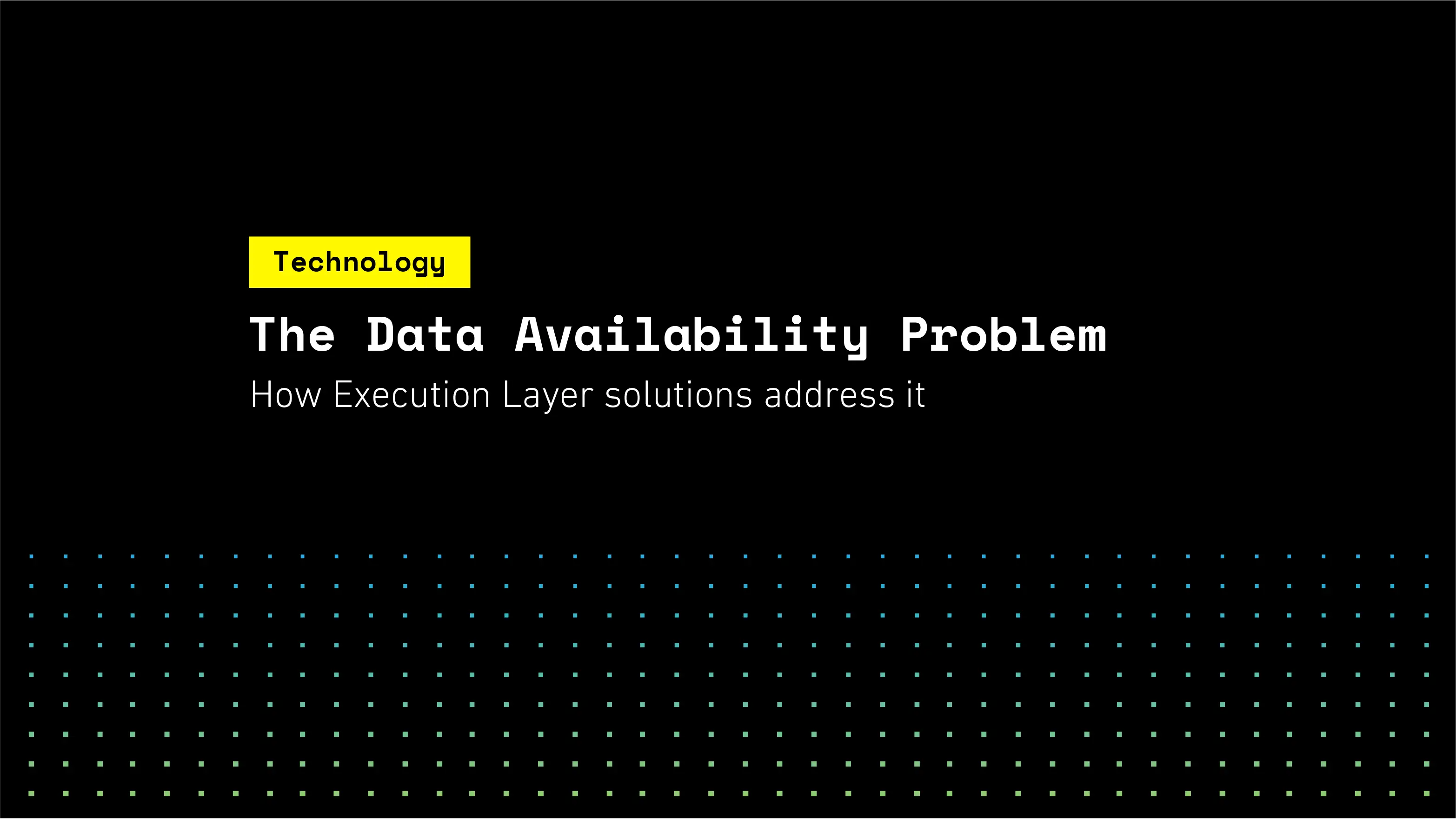 The Data Availability Problem | SKALE